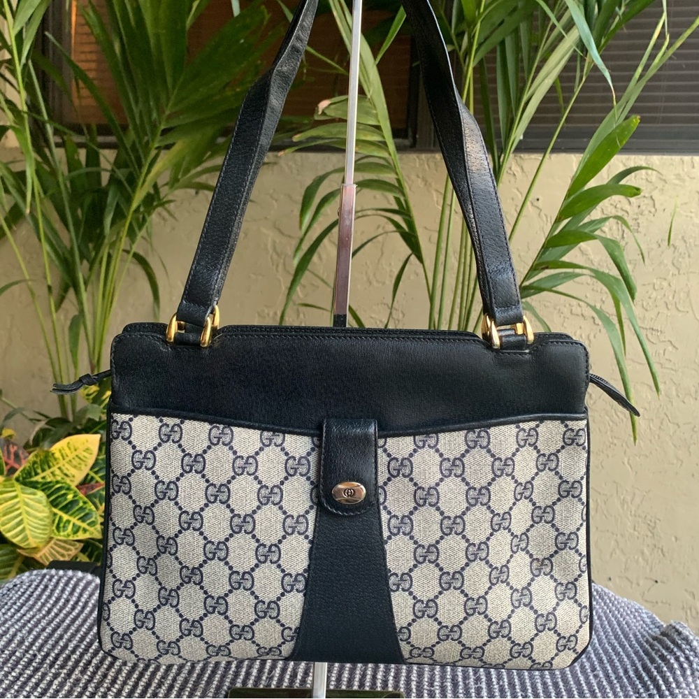 🔥GUCCI 80 Navy Shoulder Bag